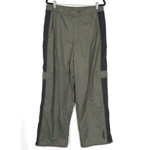 Vintage‎ Nike Men’s LARGE Slush Rain Track Pants Cargo Olive Green Black H9 TMS